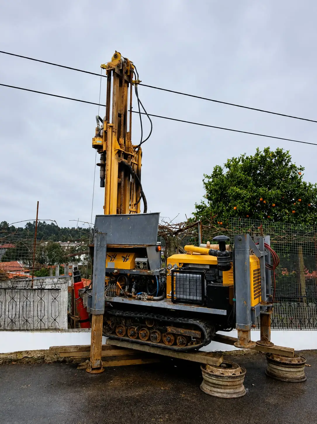Máquina de furação da Mais Águas
